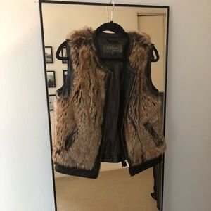 Faux fur vest